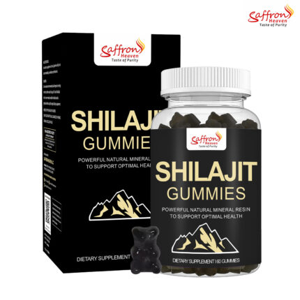 Shilajit Gummies – 60 Count | Daily Wellness & Vitality Support | Saffron Heaven
